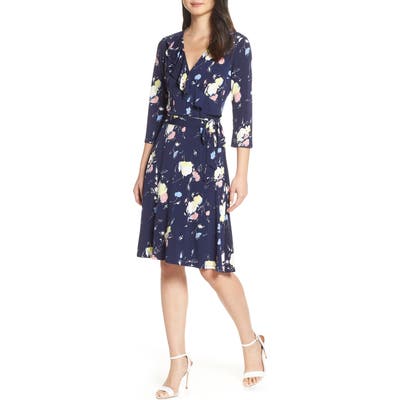 Leota Felicity Wrap Dress, Blue