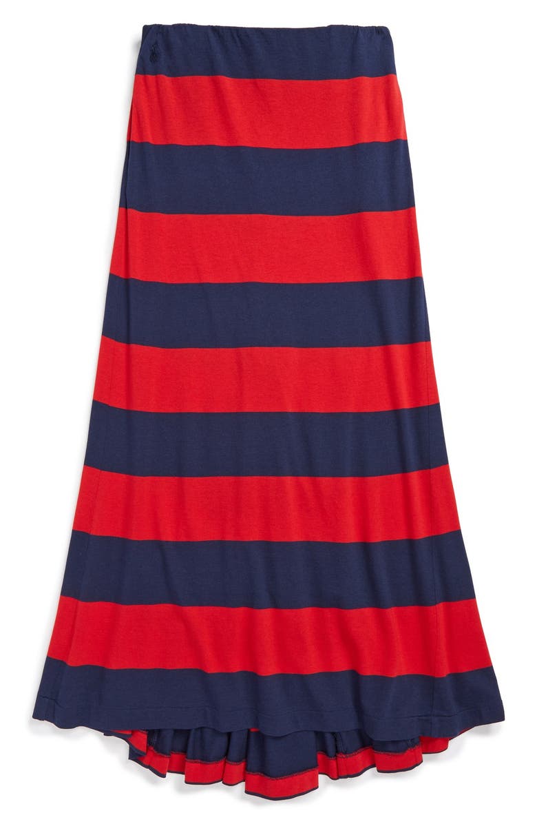 Ralph Lauren Stripe Jersey Maxi Skirt (Big Girls) | Nordstrom