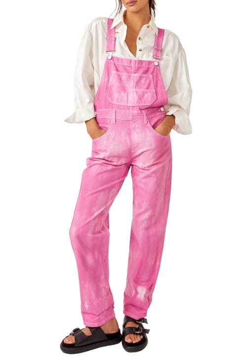 Many Moments Medium Wash Flared Overalls FINAL SALE – Pink Lily