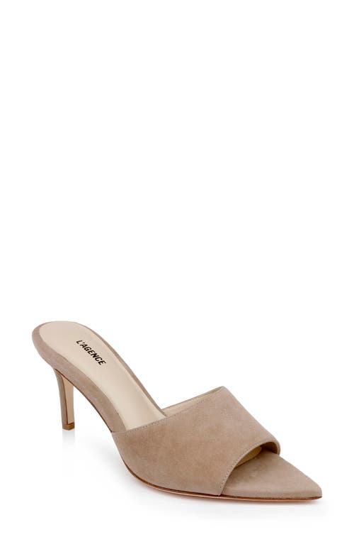 L'AGENCE Antoine Pointed Toe Sandal in Cappuccino