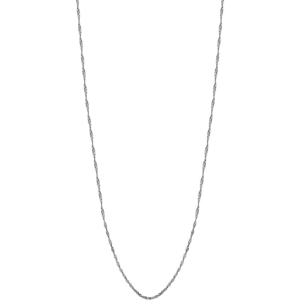 Bony Levy 14k White Gold Singapore Chain Necklace In 14k White Gold
