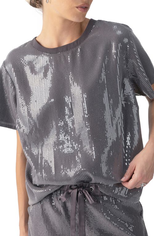 Shop Sanctuary Perfect Sequin Top In Gun Metal