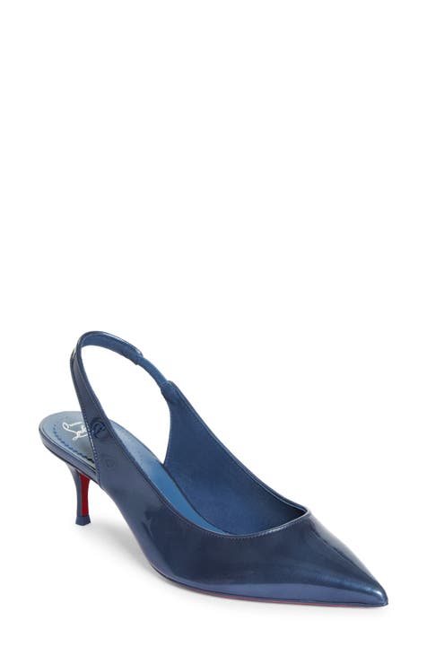 Blue designer heels hotsell