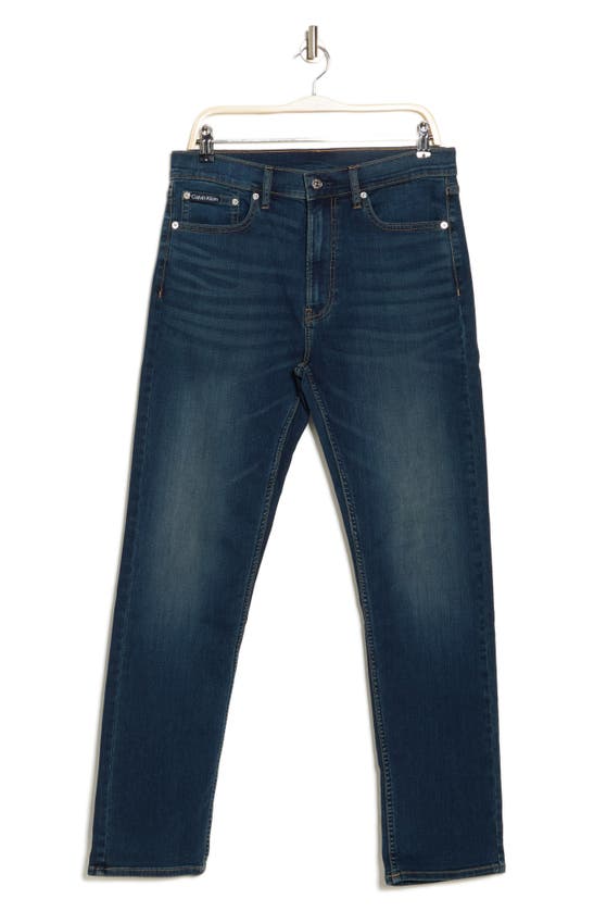 Calvin Klein Slim Straight Leg Jeans In Avedon Dark