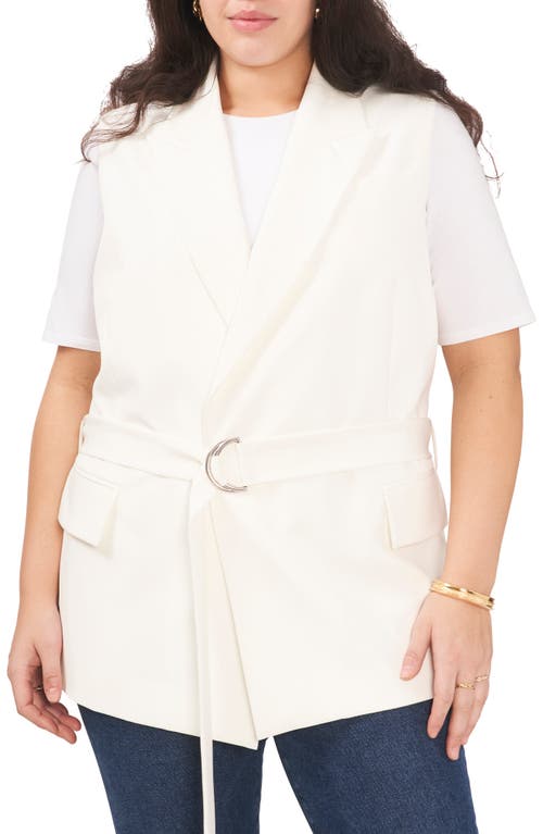 Vince Camuto Belted Vest in New Ivory