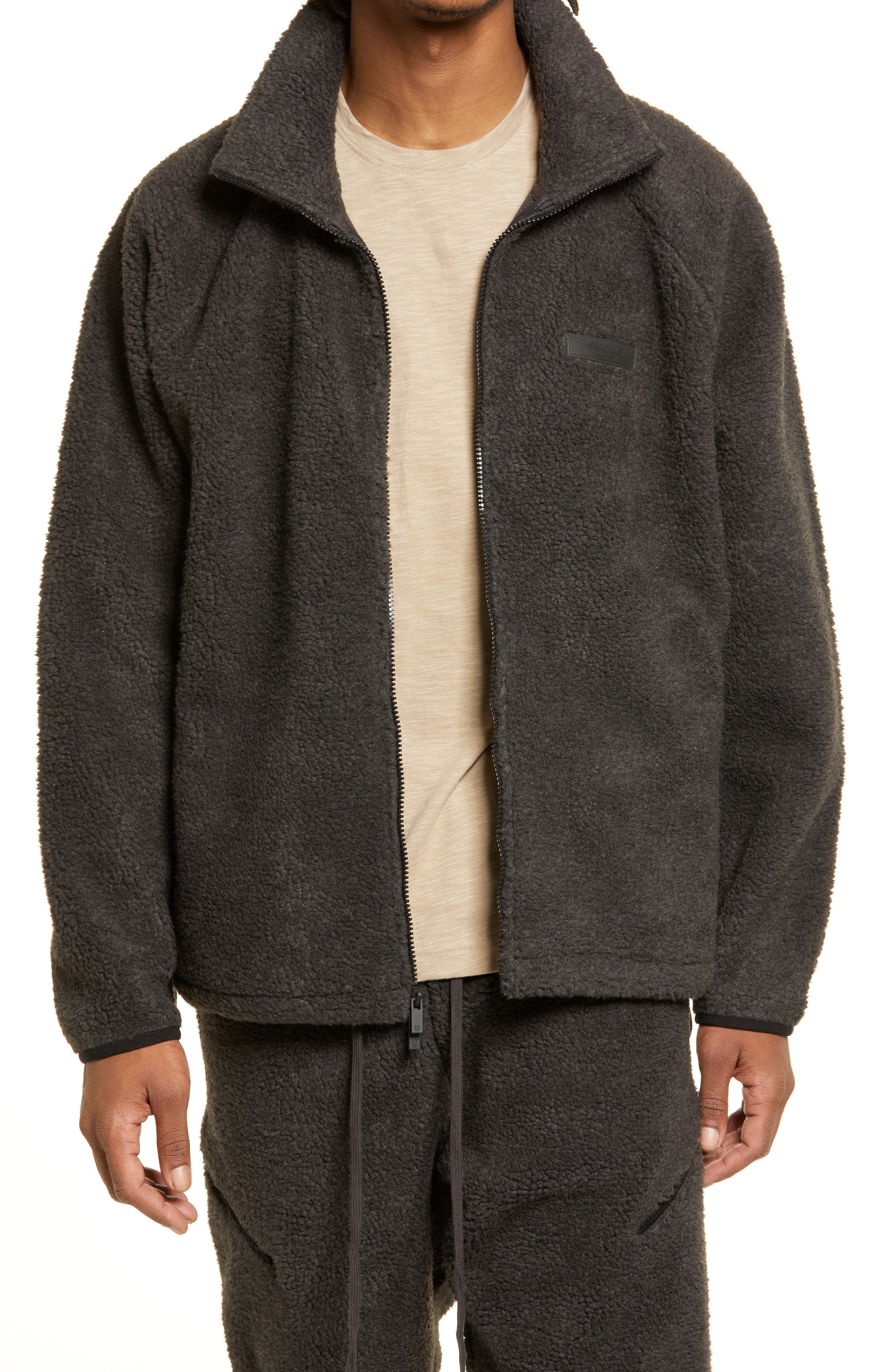 Essentials Girls Polar Fleece Full-Zip Mock Jackets 