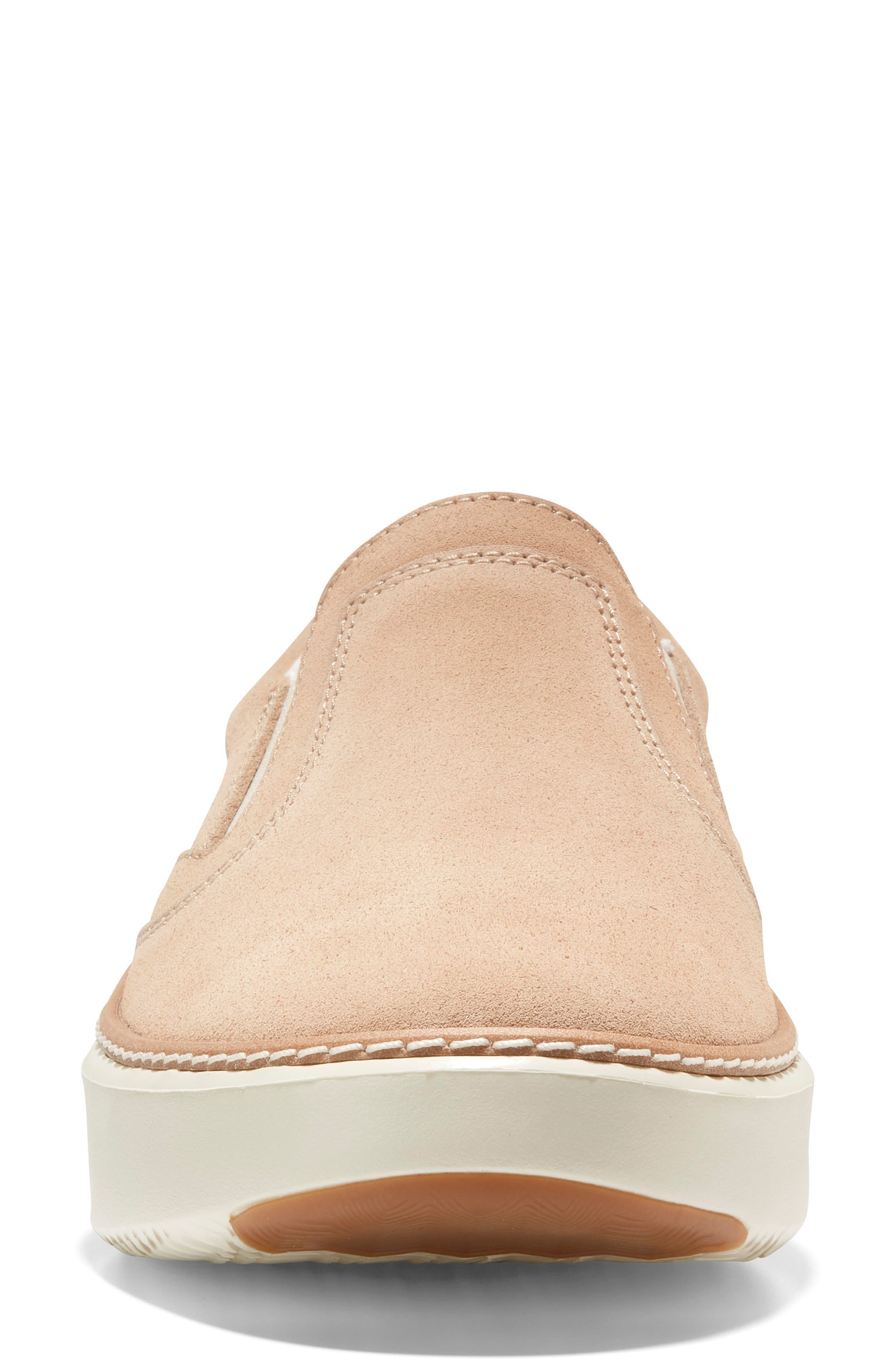 Cole Haan Grandpro Topspin Slip-On Sneaker in Sesame Suede/Ivory/Gum