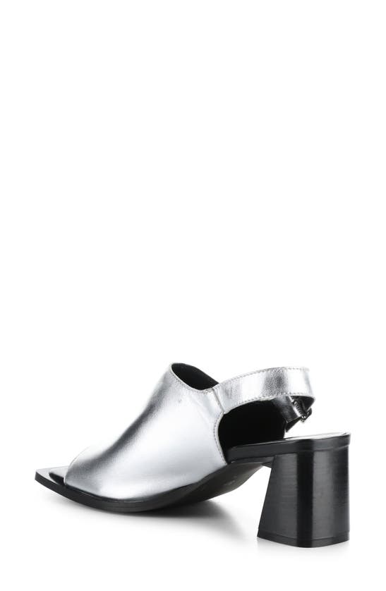 Shop Bos. & Co. Bibi Slingback Sandal In Argento Metallic