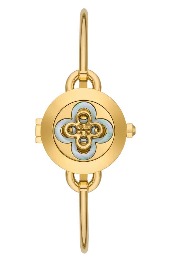 Shop Tory Burch The Mille Bangle Watch Set, 27mm In Gold