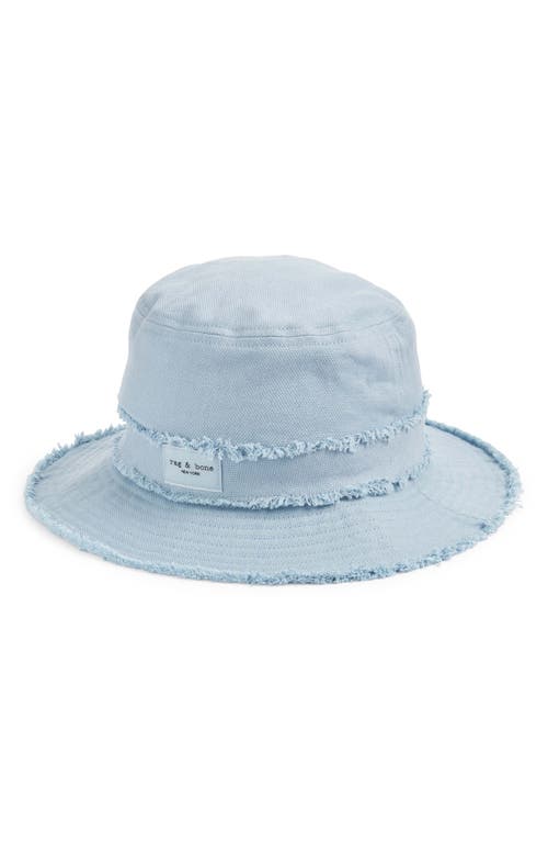 rag & bone Addison Cotton & Linen Cruise Hat in Greyblue