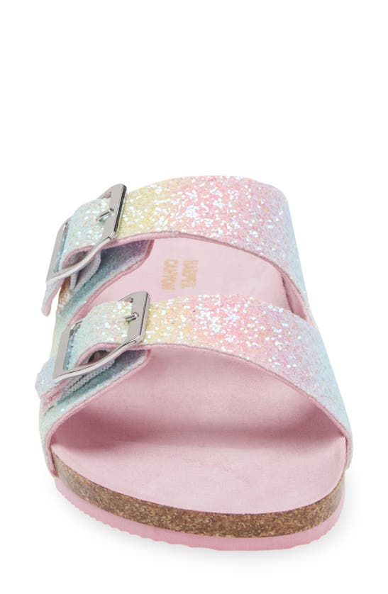 Shop Harper Canyon Kids' Delilah Slide Sandal In Rainbow Glitter