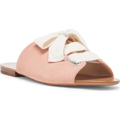 Sole Society Marinn Lace-Up Slide Sandal, Pink