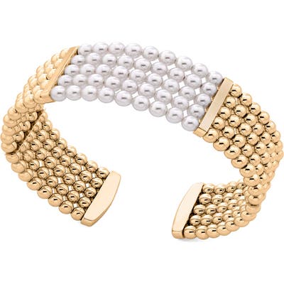 Majorica Atlas Faux Pearl Beaded Bangle