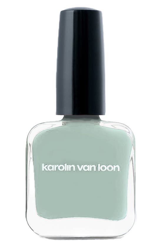 Shop Karolin Van Loon Bleu Velours Nail Polish