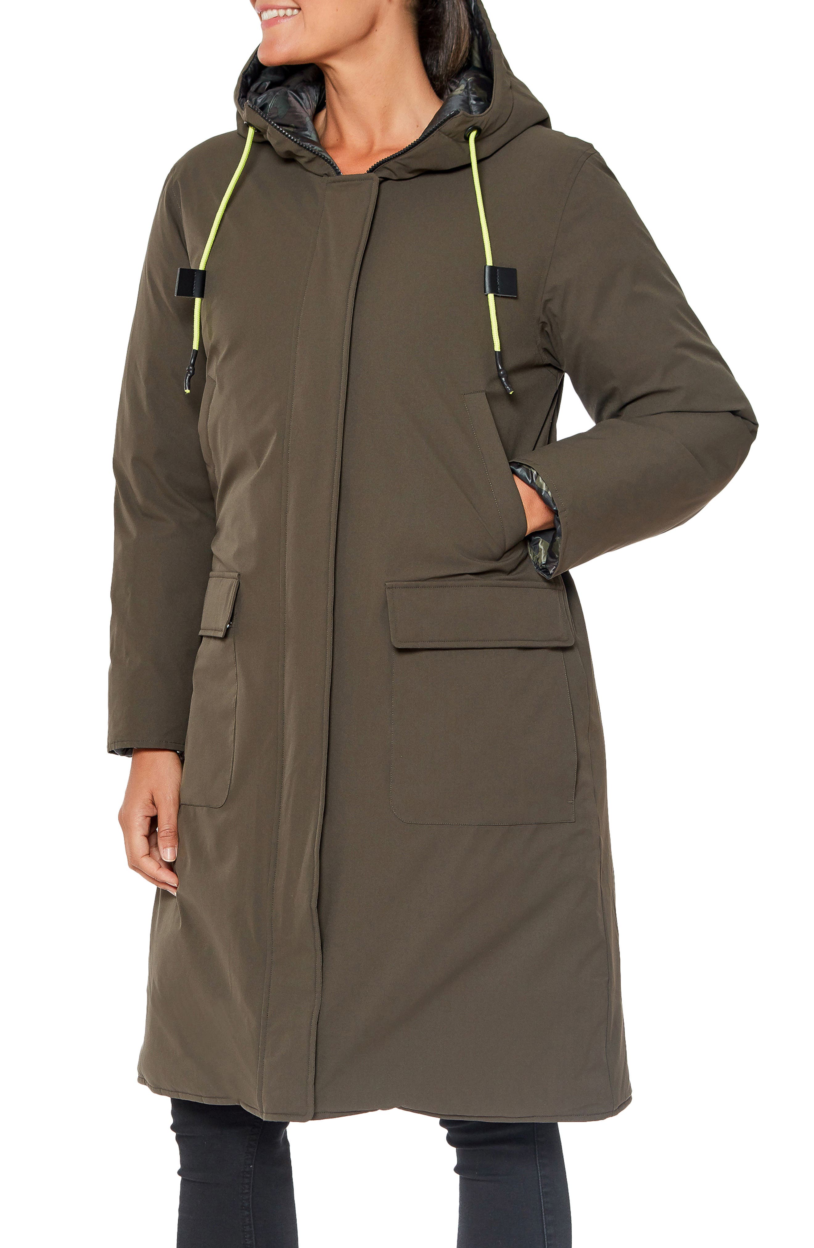 Sanctuary Reversible Down & Feather Fill Hooded Parka | Smart Closet