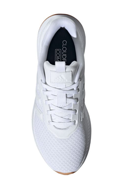 Adidas Originals Adidas Cloudfoam Pure Running Shoe In White/white/black