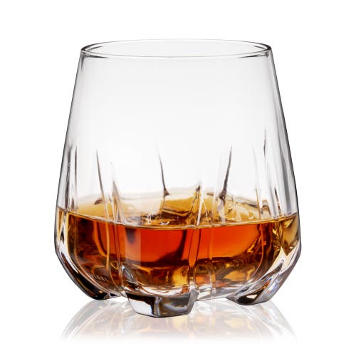 Viski Apollo Crystal Whiskey Tumbler In Clear
