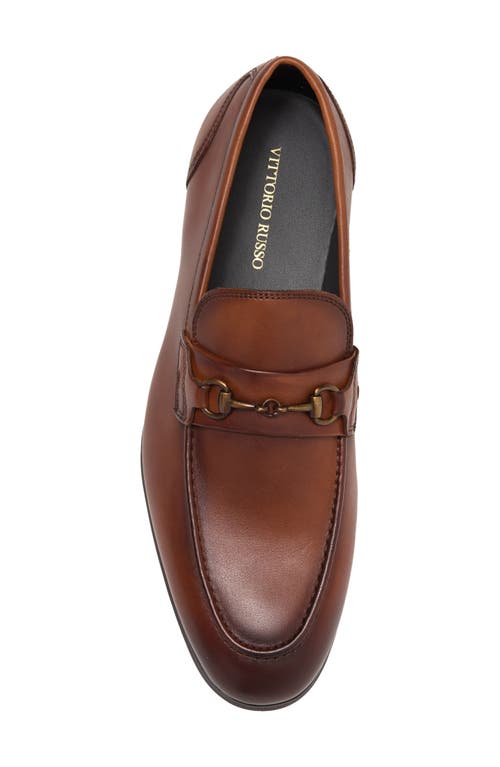 Vittorio Russo Leyton Horsebit Loafer In Cognac