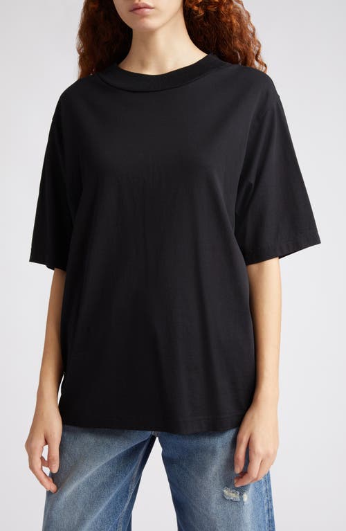 Acne Studios Ensco Pink Label Organic Cotton T-Shirt in Black