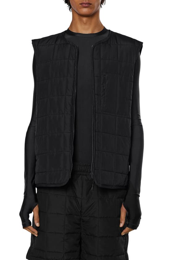 RAINS QUILTED WATER RESISTANT LINER VEST