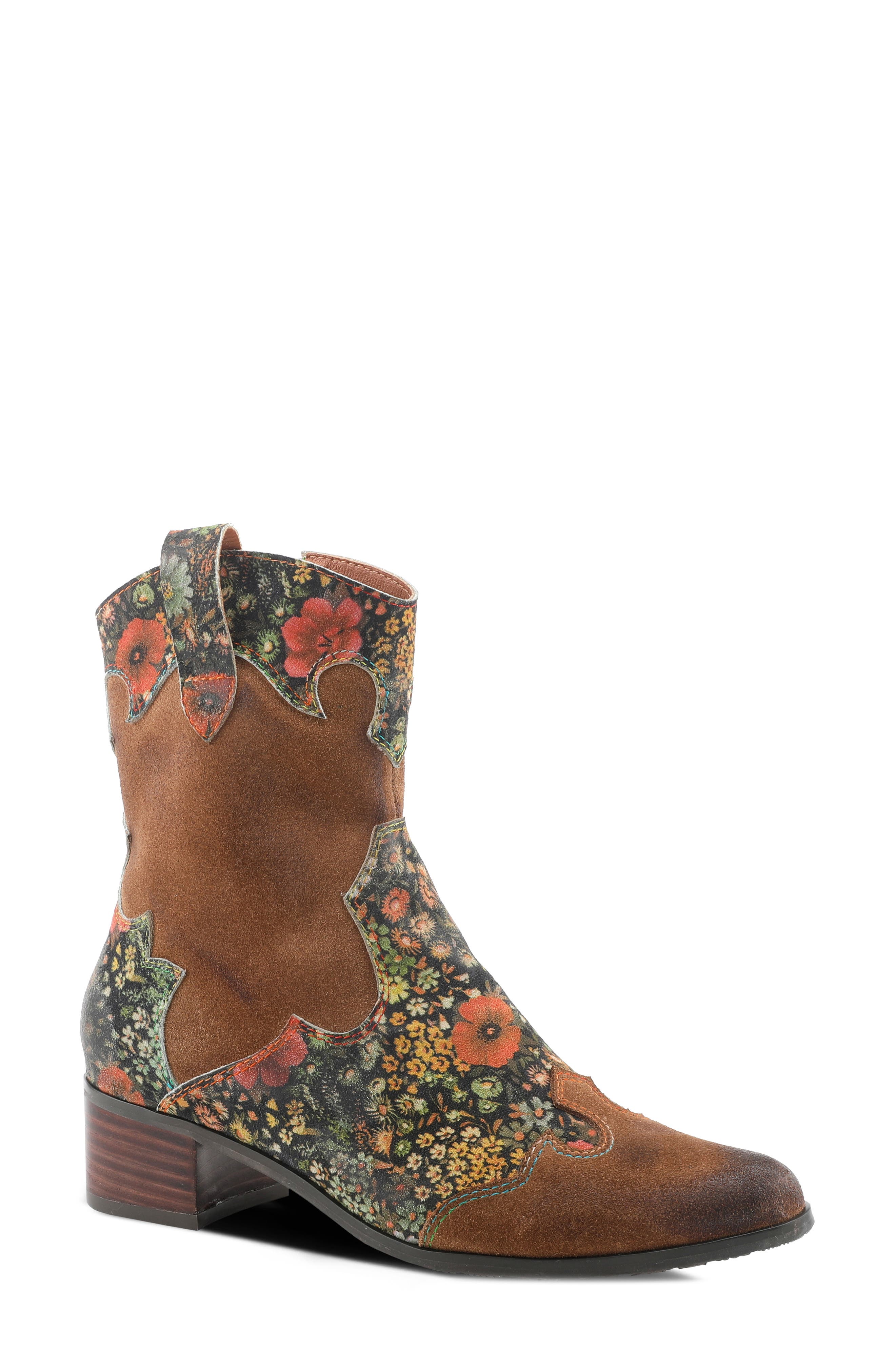 womens boots with flowers