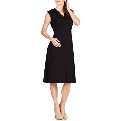 Savi Mom Valencia Maternity/nursing Dress, Black