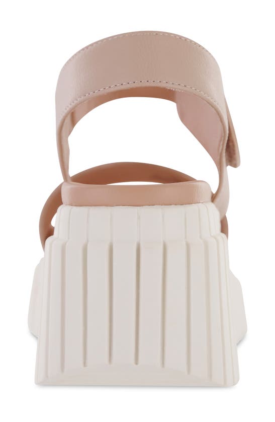 Shop Mia Yuri Platform Wedge Sandal In Blush