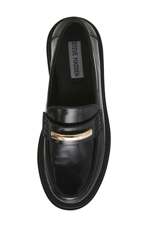 Shop Steve Madden Rodrigo Platform Bit Loafer In Black Box