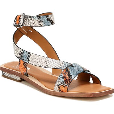 Sarto By Franco Sarto Ema Ankle Strap Sandal- Blue