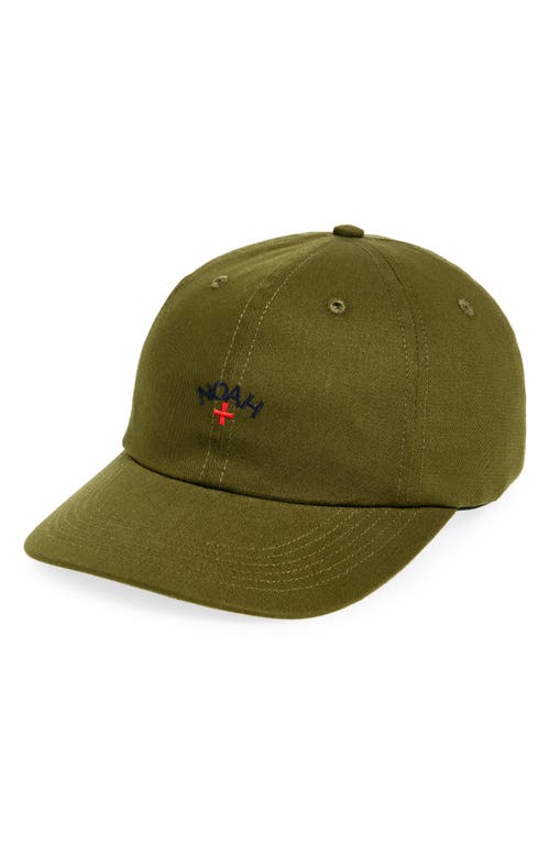 Noah Khaki Classic Core Logo 6-panel Cap In Olive