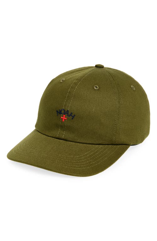 Shop Noah Core Logo Baseball Cap In Olive