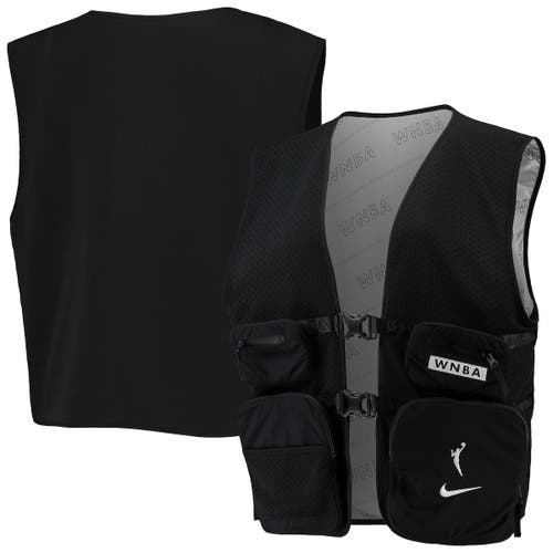 Women's Nike Black WNBA Full-Snap Vest