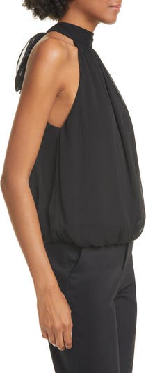 MARIS HALTER NECK GATHERED TOP