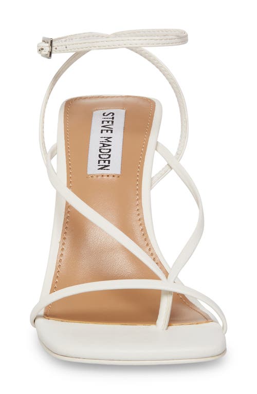 Steve Madden Annie Ankle Strap Sandal In White