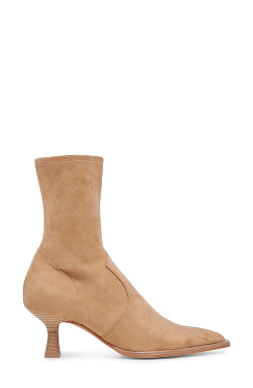 Shop Dolce Vita Azalea Pointed Toe Bootie In Camel Suede