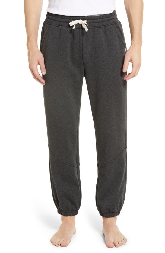 Ugg Heritage Comfort Hank Jogger Pants In Black Bear Heather