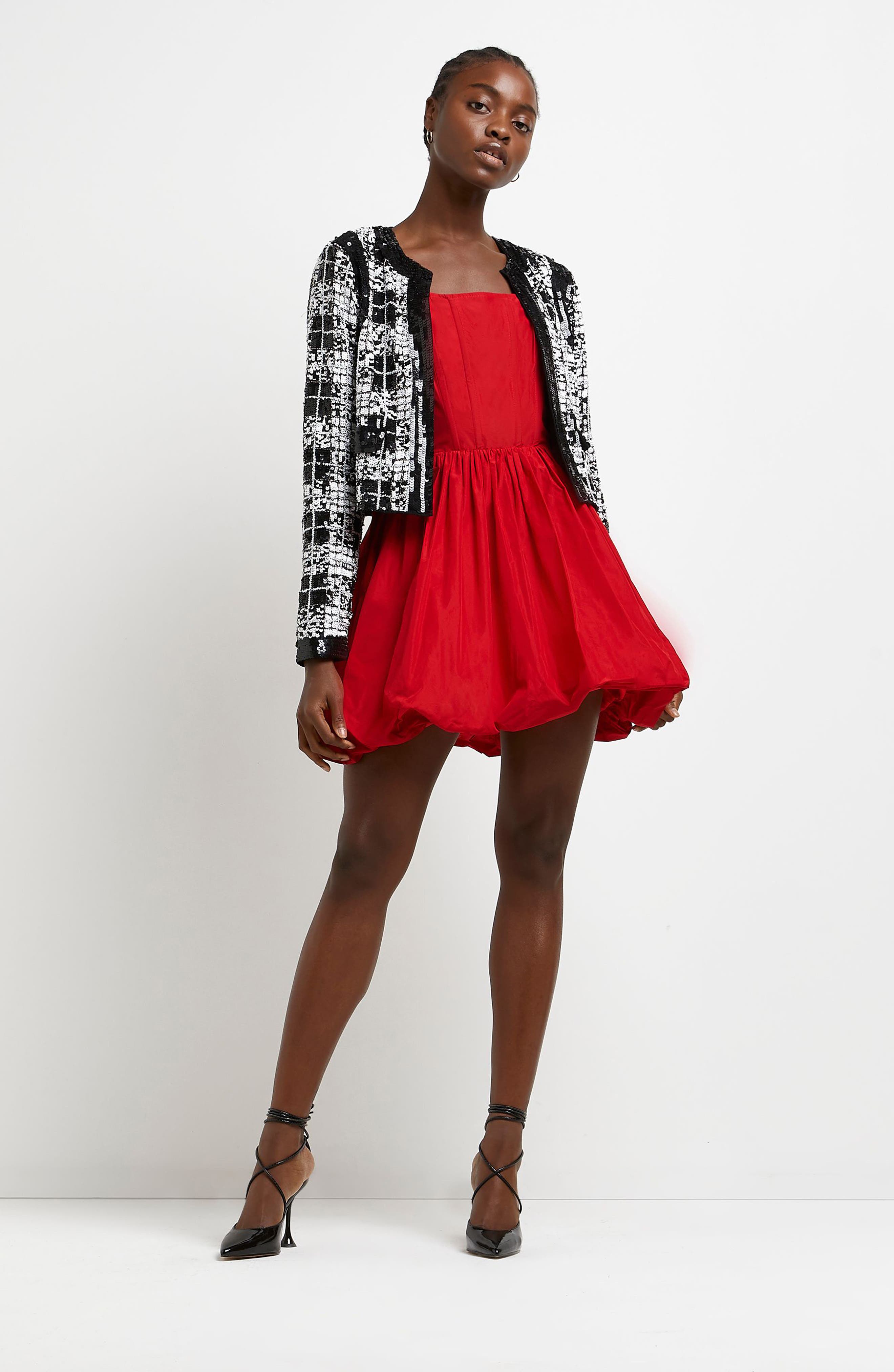 River Island Puff Ball Minidress 