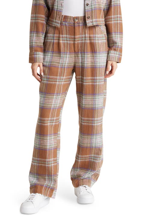 Max Plaid Cotton Pants
