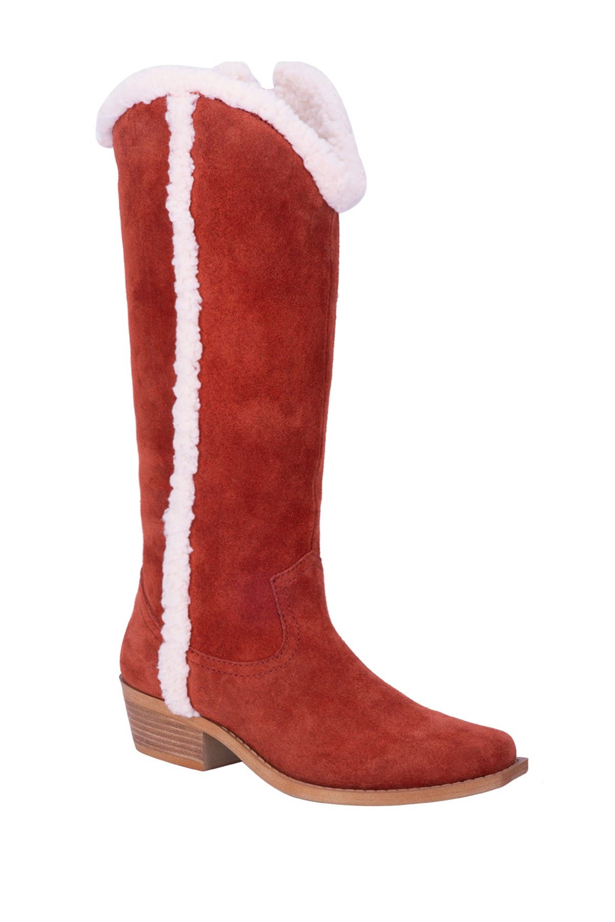 shearling lined tall boots