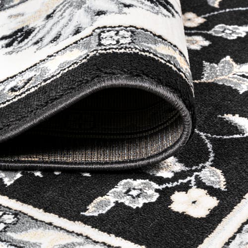 Jonathan Y Cherie French Cottage Area Rug In Black/cream
