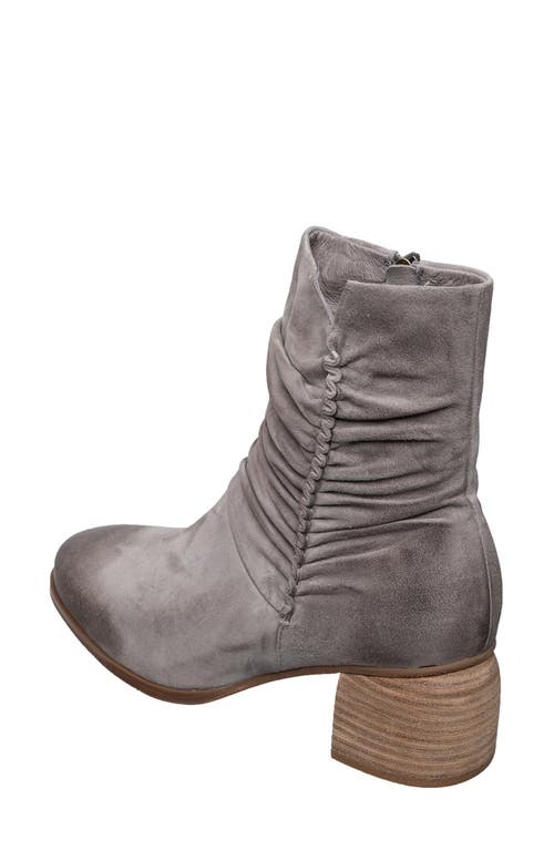 Antelope Nona Ruched Bootie In Light Grey