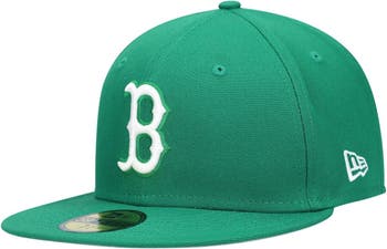 Men's New Era Kelly Green Boston Red Sox White Logo 59FIFTY Fitted Hat