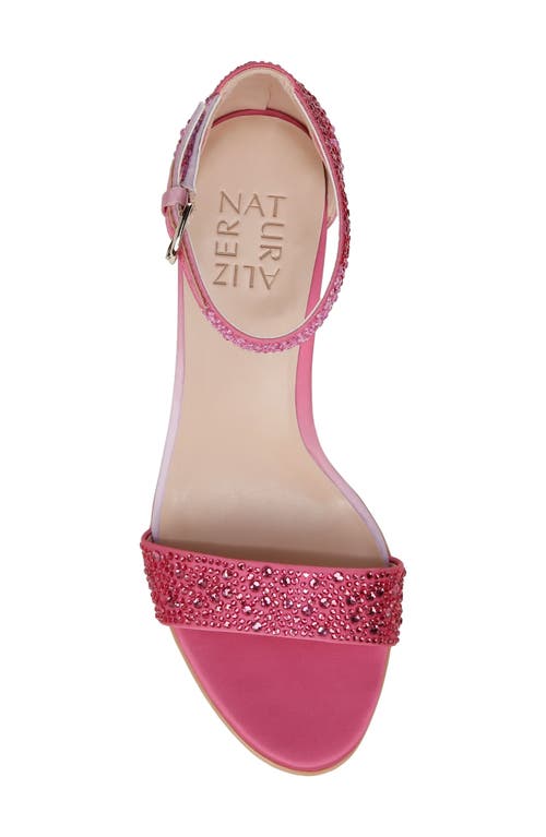 Shop Naturalizer Vera Shine Ankle Strap Sandal In Pink Ombre Fabric