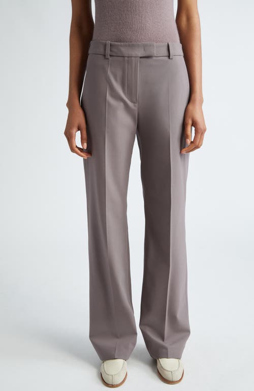 Shop Eleventy Straight Leg Stretch Virgin Wool Trousers In Viola