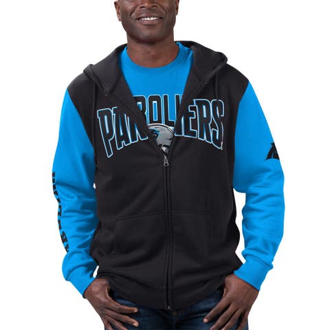 Getaway Recycled Cotton Quilted Full Zip Hoodie - Washed Blue