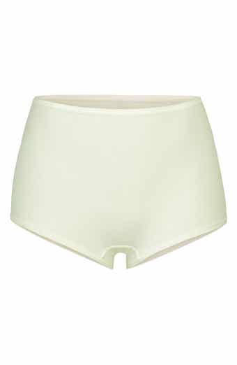 SKIMS Cotton Collection Ribbed Cotton-blend Jersey Boxer Shorts