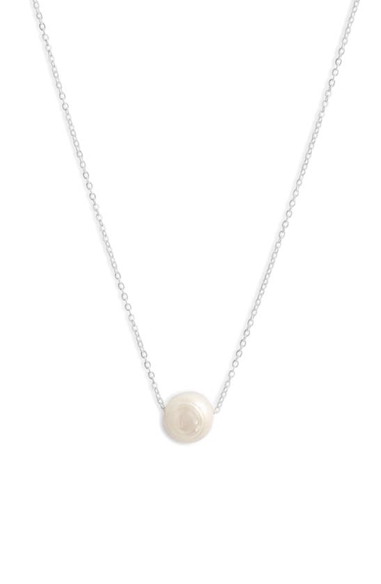 Shop Set & Stones Charlize Freshwater Pearl Necklace In Sterling Silver