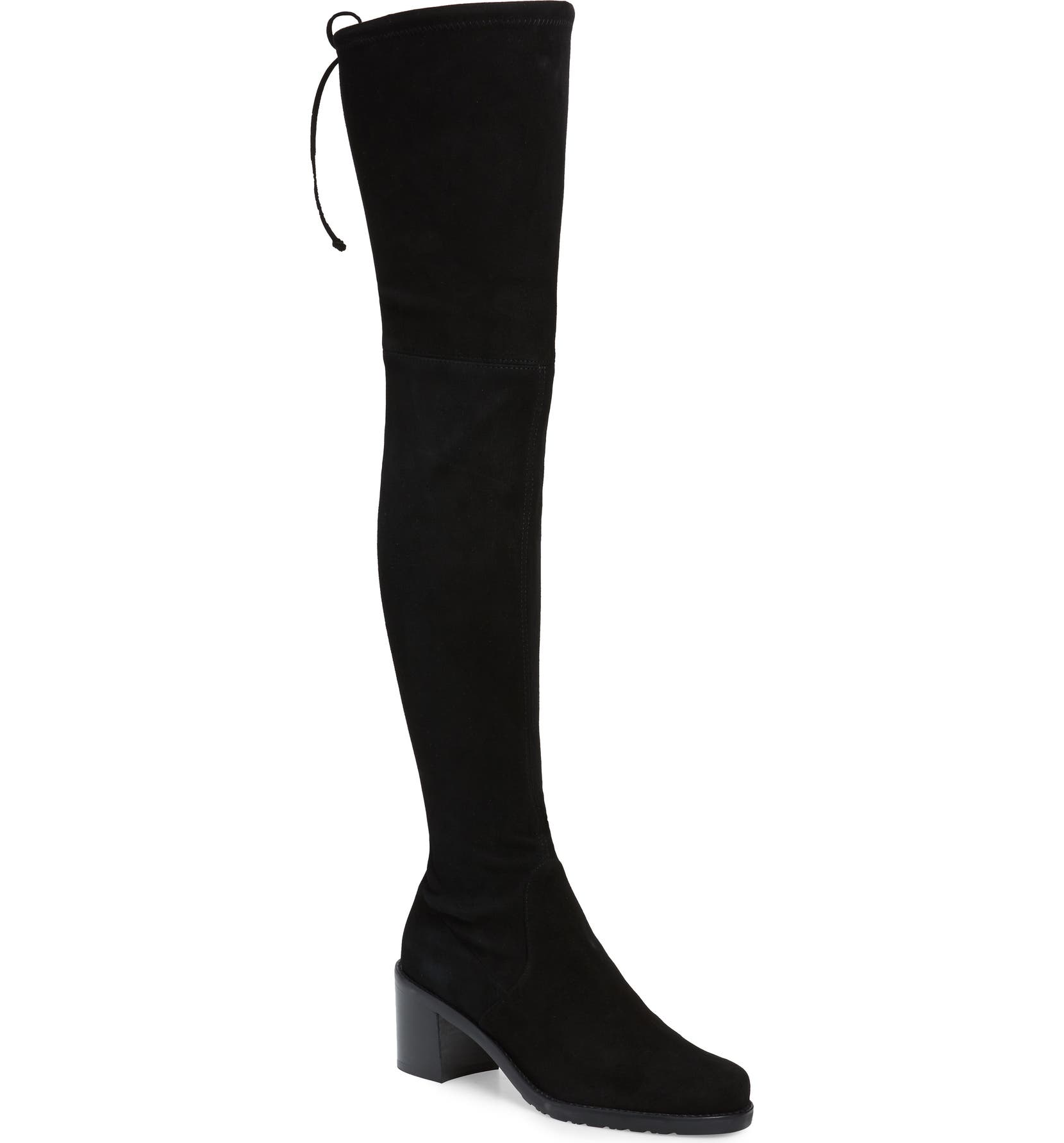  Darla Over the Knee Boot, Main, color, BLACK SUEDE