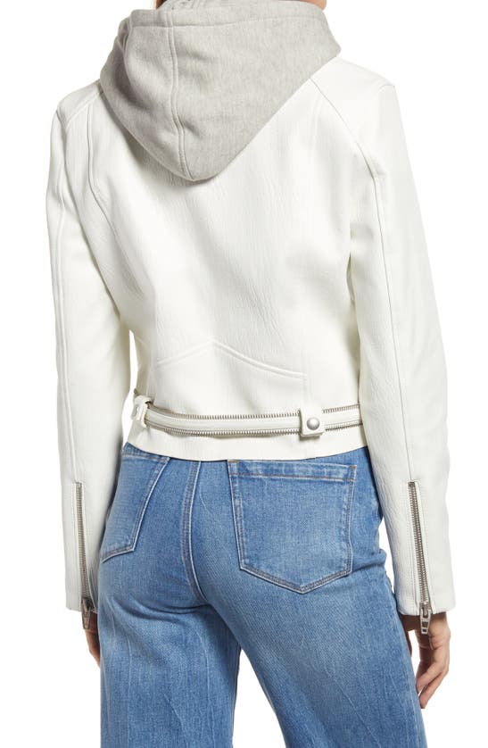 BLANKNYC MOTO JACKET WITH REMOVABLE INSET BIB