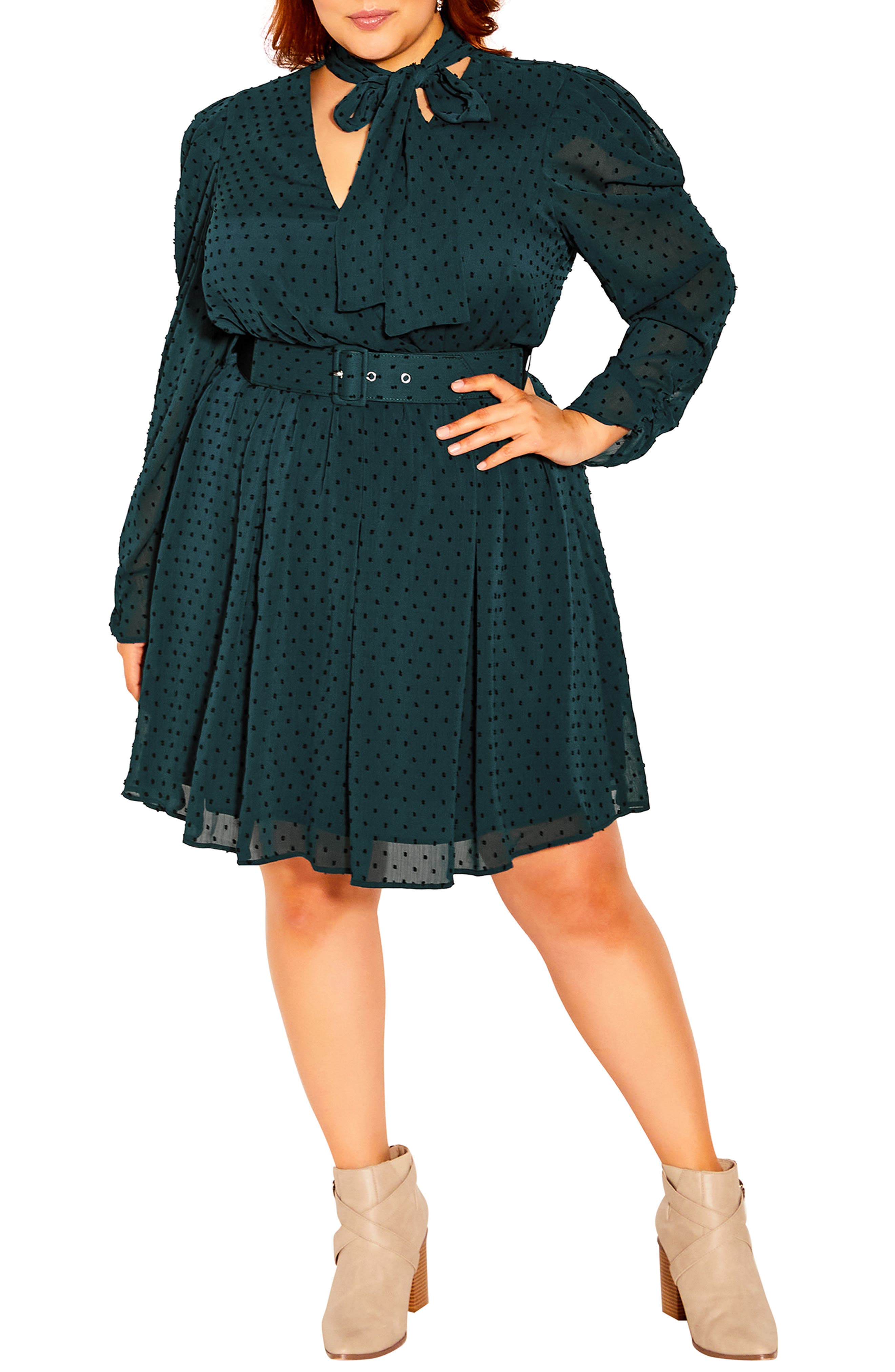 city chic long sleeve dress